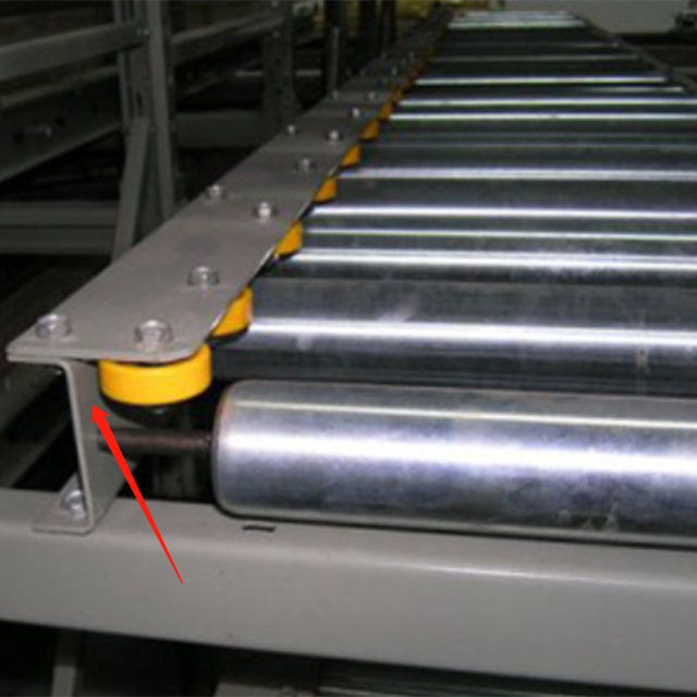 Estantería de paletas de flujo por gravedad para protección contra la corrosión de servicio pesado para almacenamiento