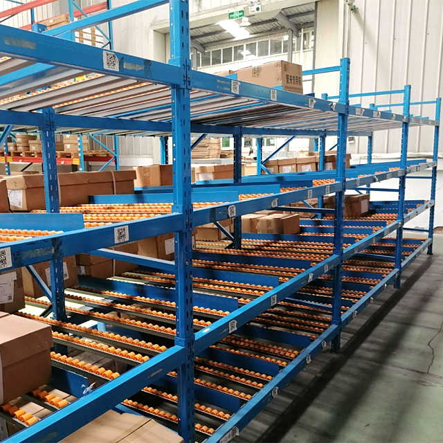 Rack de flujo de cartón de alta eficiencia para almacenamiento en almacén