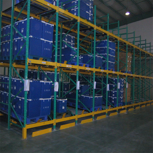 Equipo de logística de servicio pesado Estantería de paletas de flujo por gravedad para la venta