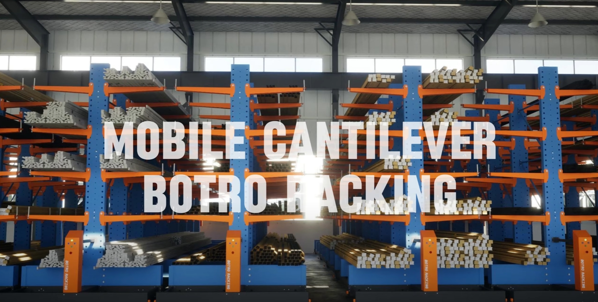 Estanterías cantilever móviles de Botro-Racking: la mejor opción para el almacenamiento de materiales de larga duración