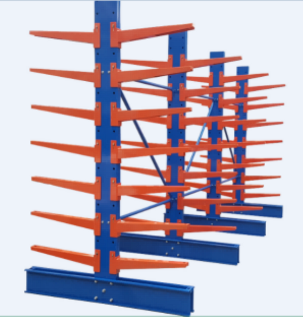 Soporte de pared de acero ajustable Rack voladizo de doble cara